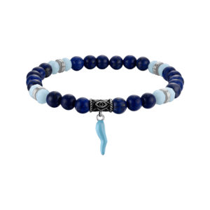 Bracciale Luca Barra Blu Amuleto turchese